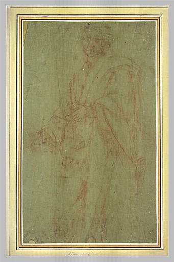 Homme debout, drapé