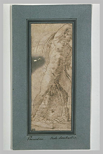 Figure d'un jeune homme, debout, de face