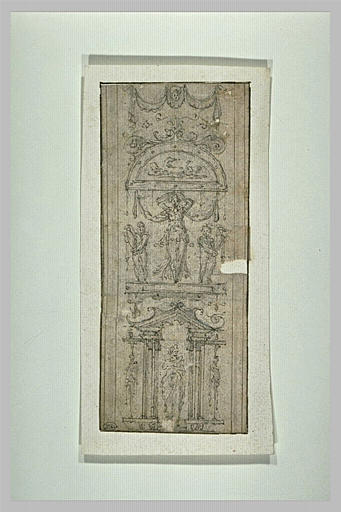 Panneau décoratif, avec des motifs de grotesques