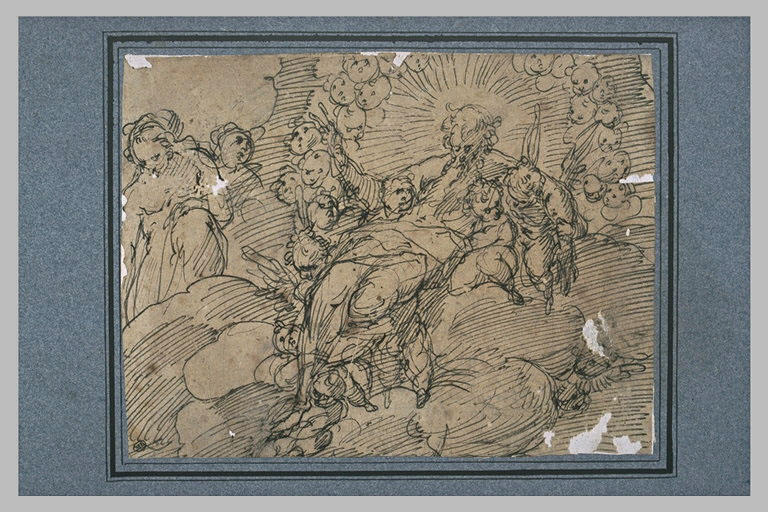 Dieu dans une gloire d'anges
