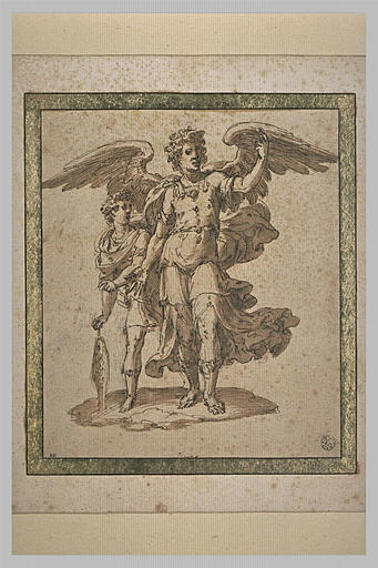 Le jeune Tobie et l'ange Raphaël