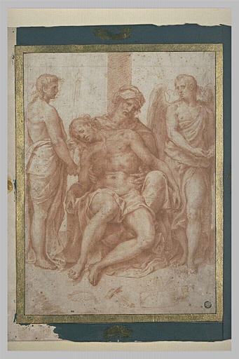 Le Christ mort assis sur les genoux de Joseph d'Arimathie