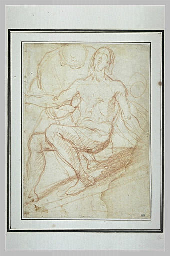 Le Christ placé sur la croix pour être crucifié