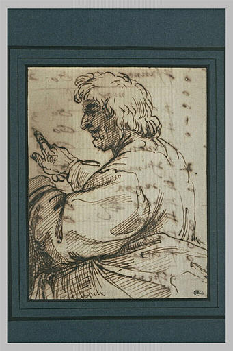 Homme en buste de profil