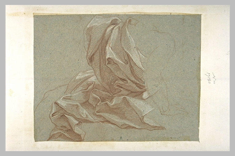 Etude de draperie pour une figure à genoux