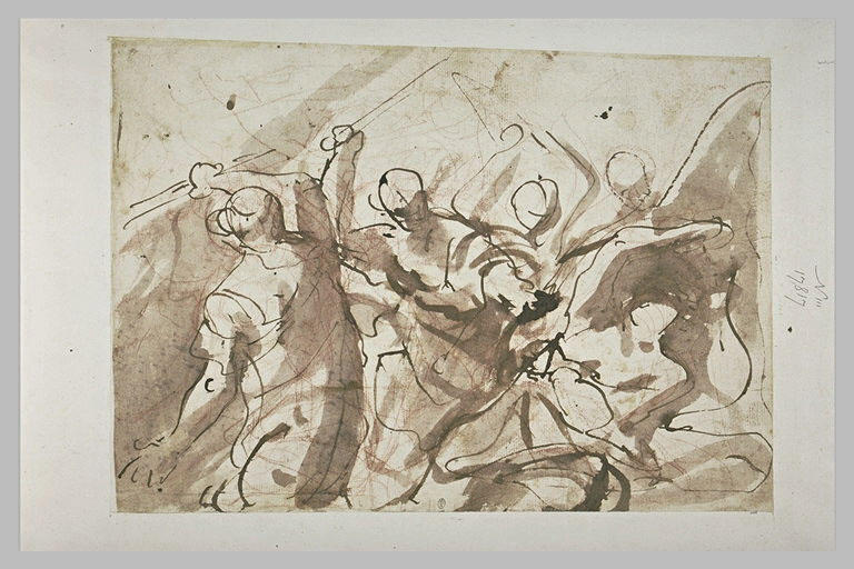 Orphée combattant les Femmes Thraces