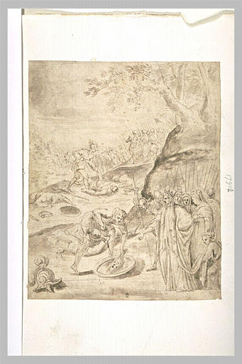 La tête de Cyrus noyé dans le sang sur ordre de la reine Tomyris