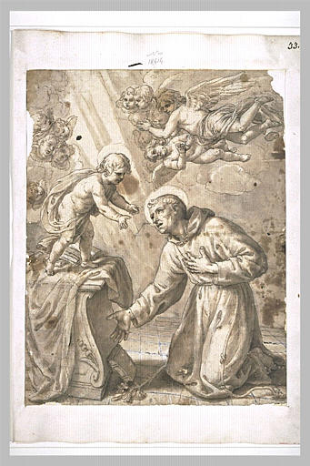 Le Christ enfant apparaissant à saint Antoine de Padoue