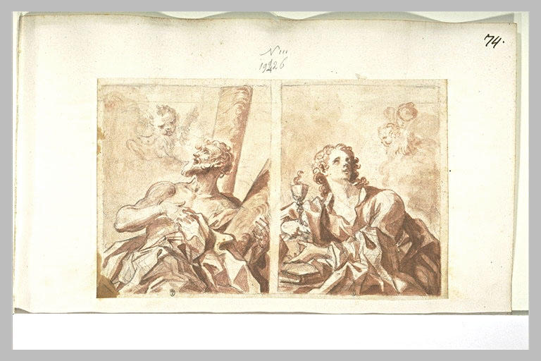 Saint Jean l'Evangéliste, et une autre figure