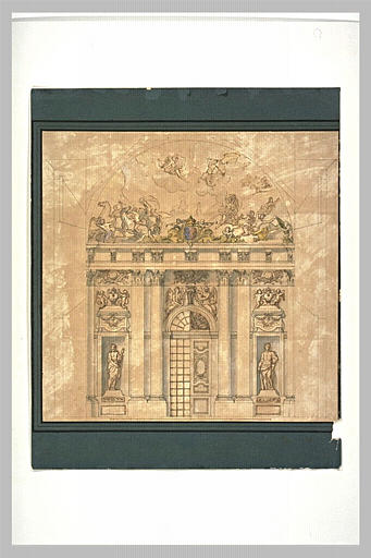 Dessin d'architecture avec décor