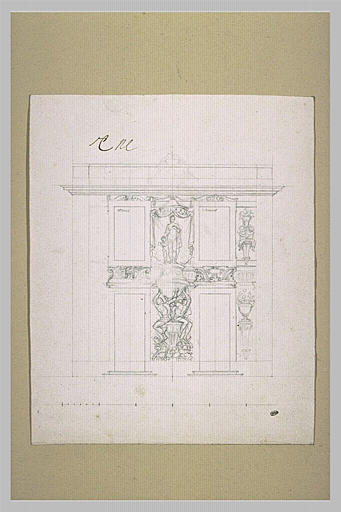 Projet d'élévation pour le pavillon de Vénus, à Marly