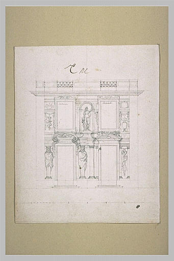 Projet d'élévation pour les pavillons de Diane et de Saturne, à Marly
