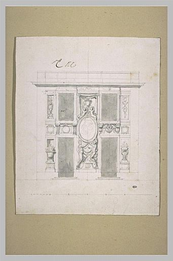 Projet d'élévation pour le pavillon de Junon, à Marly