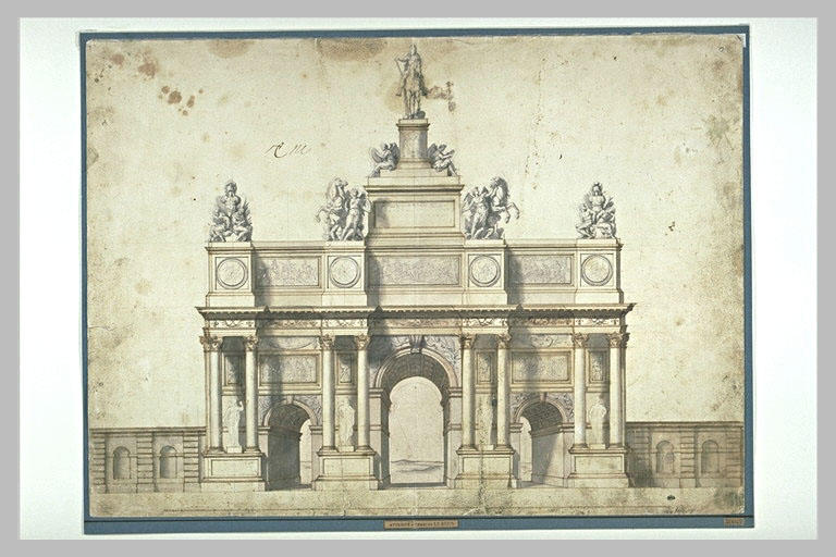 Projet pour l'Arc de triomphe de la rue Saint-Antoine à Paris