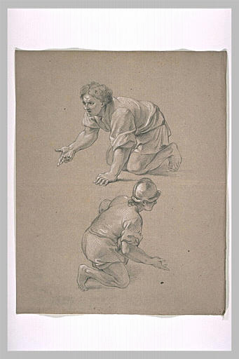 Deux hommes à genoux