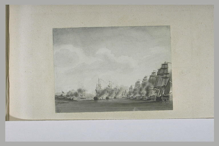 Première position du combat d'Algésiras, 1801