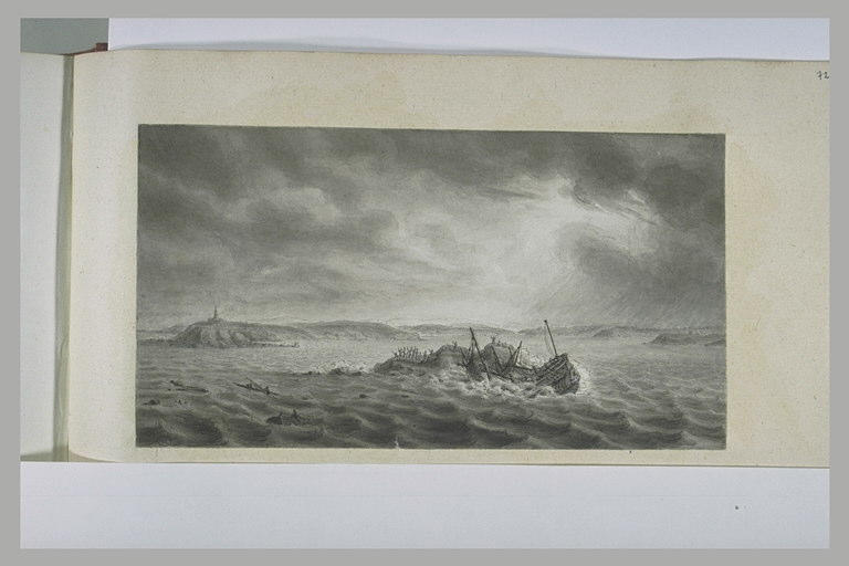 Naufrage de la gabare la Dorothée près de Saint Matthieu, 1769