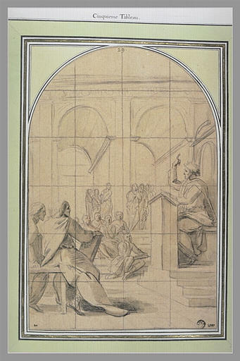 Saint Bruno enseignant la théologie