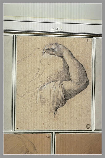 Epaule, bras et fardeau : étude pour le dixième tableau