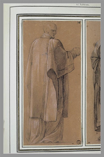 Un frère debout avançant, le bras droit : étude pour le douzième tableau