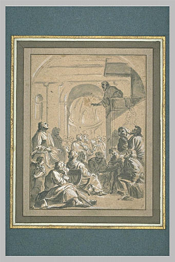Saint Bruno assiste au sermon de Raymond Diocrès