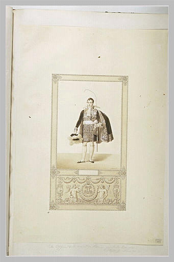 Sacre de Charles X : un officier de la maison du roi