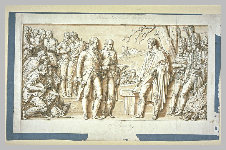 Arc de triomphe du Carrousel : entrevue des deux empereurs