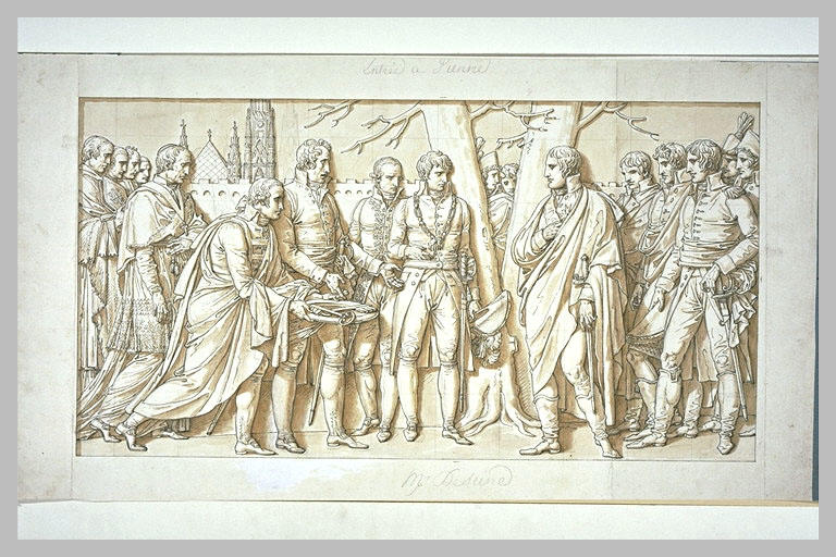 Arc de triomphe du Carrousel : entrée de Vienne, bas-relief