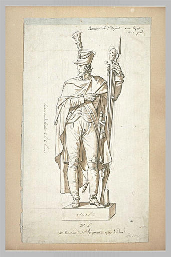 Statue d'un canonnier du premier régiment, d'après Bridan