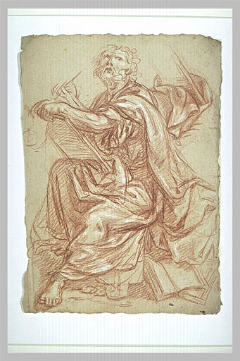 Evangéliste assis, écrivant