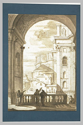 Vue d'une partie intérieure de saint Pierre de Rome