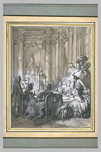 Un repas de noces vers la fin du dix-huitième siècle