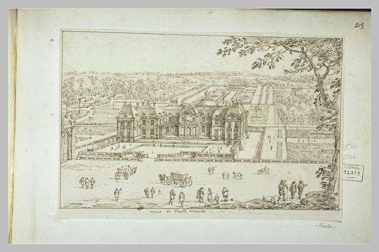 Vue du château de Vaux-le-Vicomte du côté de l'entrée