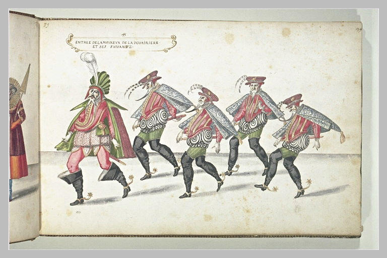 Entrée de l'Amoureux de la Douairière et de ses suivants