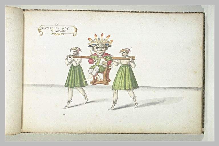 Entrée du Roi Atabalipa : trois figures