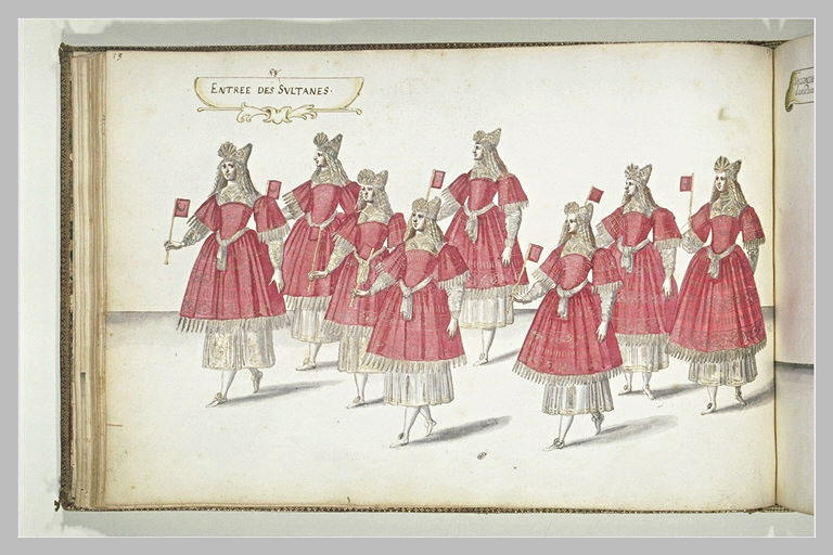 Entrée des Sultanes : huit figures de femmes