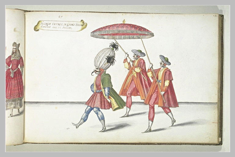 Seconde entrée du Grand Seigneur : trois figures