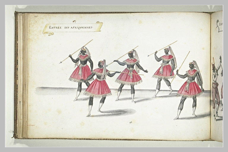 Entrée des Africaines, cinq figures