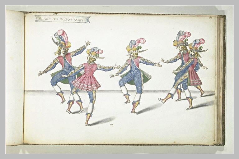 Autre entrée des paysans ivres, cinq figures