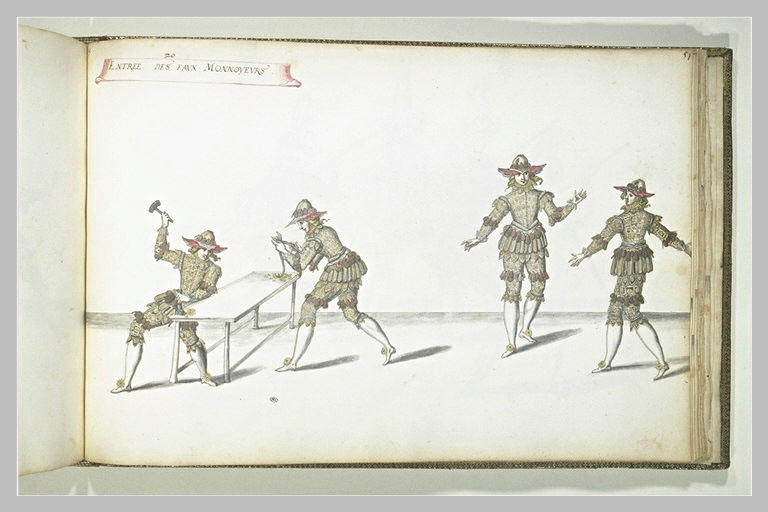 Entrée des faux monnayeurs, quatre figures