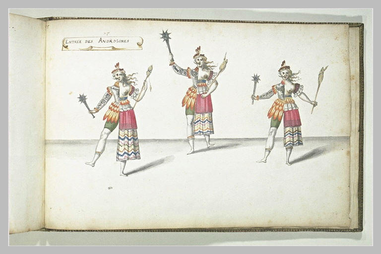 Entrée des androgynes, trois figures