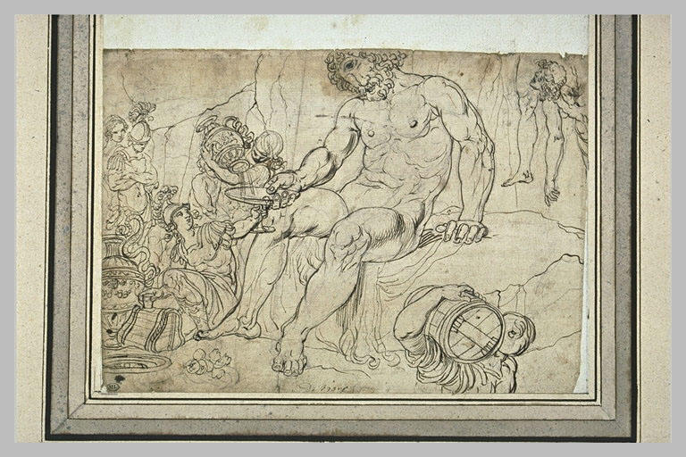 Ulysse offrant au cyclope Polyphème le vin de Maron