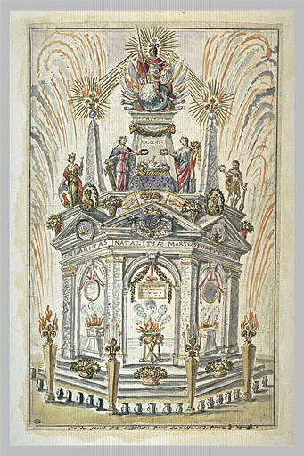 Arc de triomphe célébrant la naissance du prince de Dombes