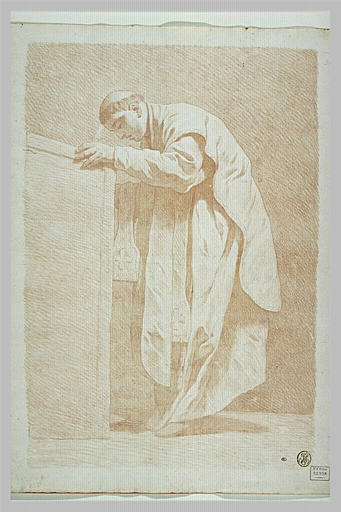 Un prêtre vêtu d'habits sacerdotaux