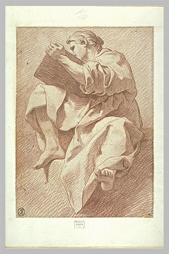 Homme drapé, assis, écrivant