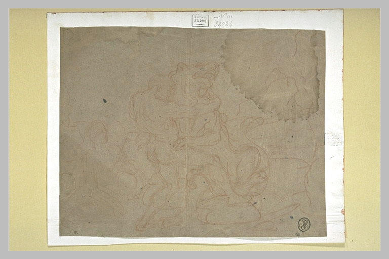 Hercule combattant le lion de Nemée