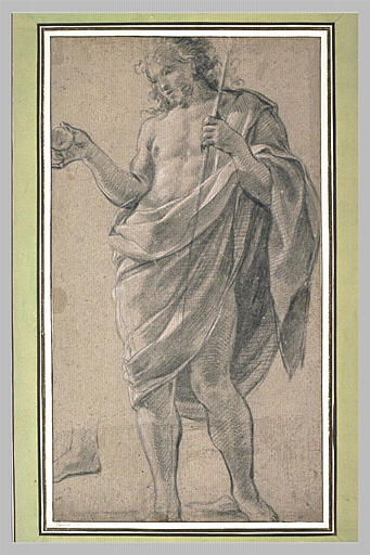 Saint Jean-Baptiste, debout, tourné vers la gauche