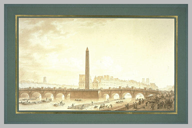 Projet d'obélisque sur le pont Neuf