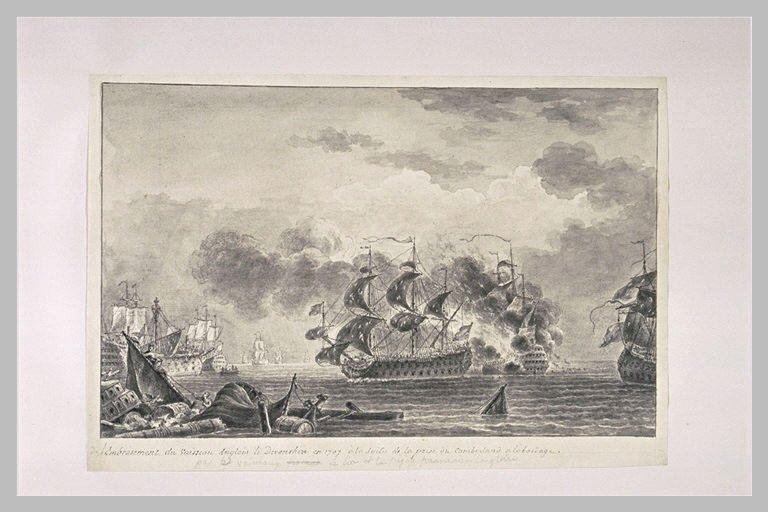Embrassement du vaisseau le Devonshire et prise du Cumberland, 1707