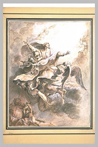 L'apothéose de saint Louis, roi de France, porté par des anges